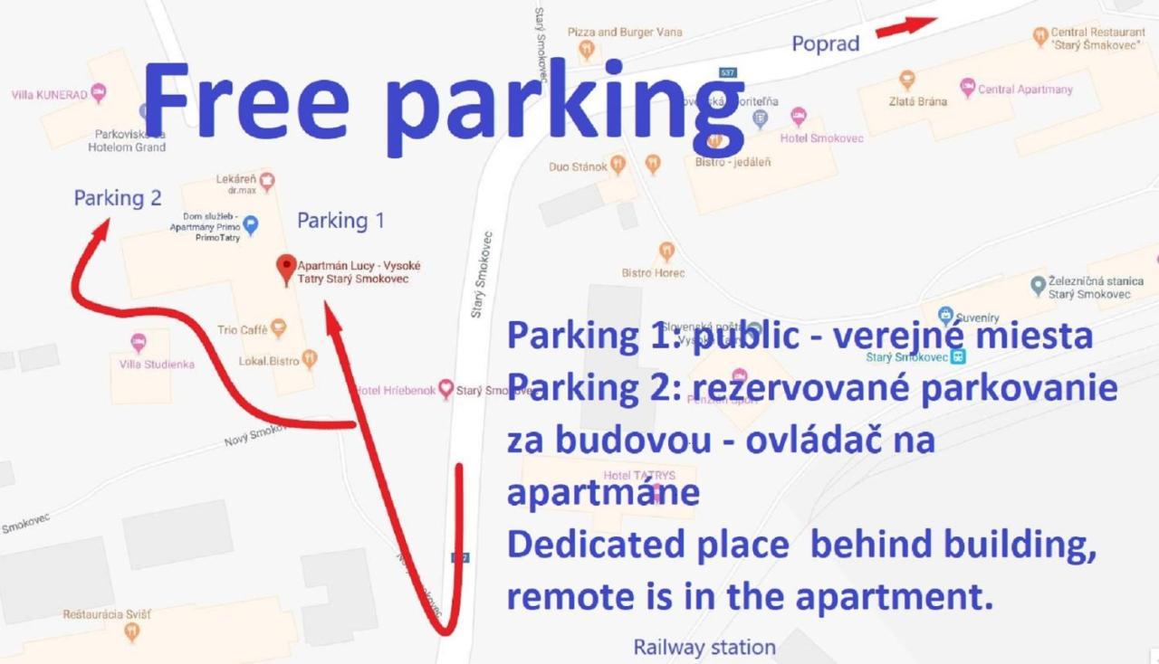 Apartment Lucy - Primo Tatry Stary Smokovec Vysoké Tatry المظهر الخارجي الصورة